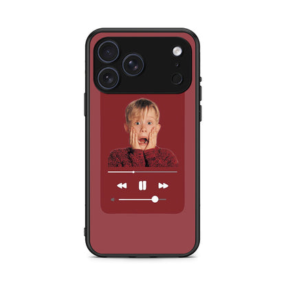 iPhone 17 Pro Xmas Alone Music θήκη από τη Smartfits με σχέδιο στο πίσω μέρος και μαύρο περίβλημα | Smartphone case with colorful back and black bezels by Smartfits