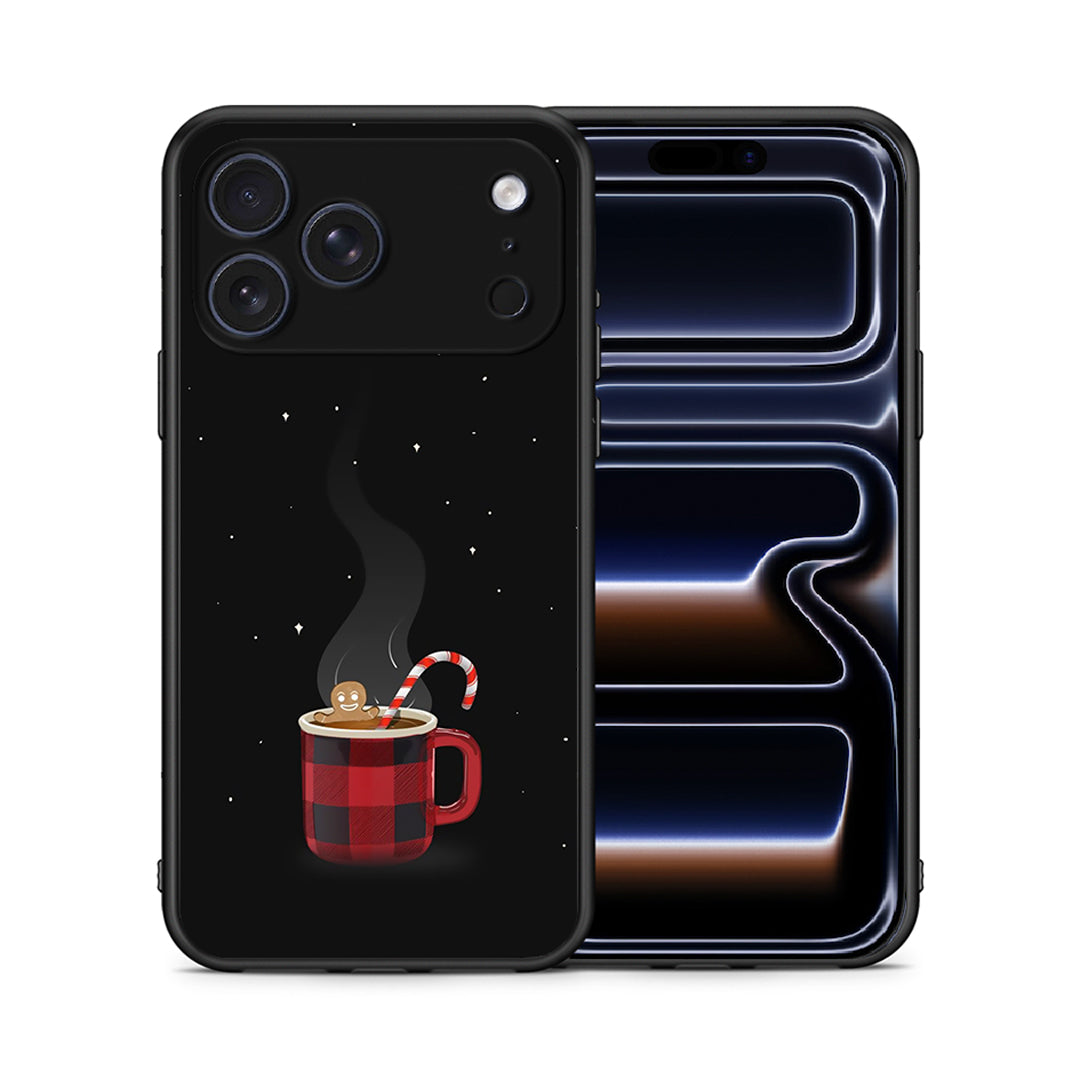 Θήκη iPhone 17 Pro Xmas Bathing από τη Smartfits με σχέδιο στο πίσω μέρος και μαύρο περίβλημα | iPhone 17 Pro Xmas Bathing case with colorful back and black bezels