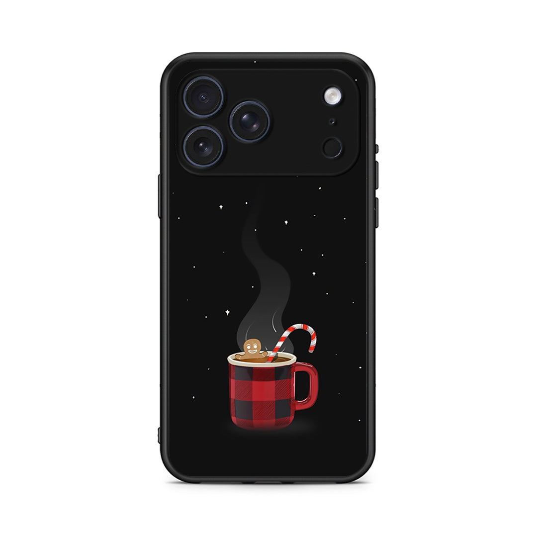 iPhone 17 Pro Xmas Bathing θήκη από τη Smartfits με σχέδιο στο πίσω μέρος και μαύρο περίβλημα | Smartphone case with colorful back and black bezels by Smartfits