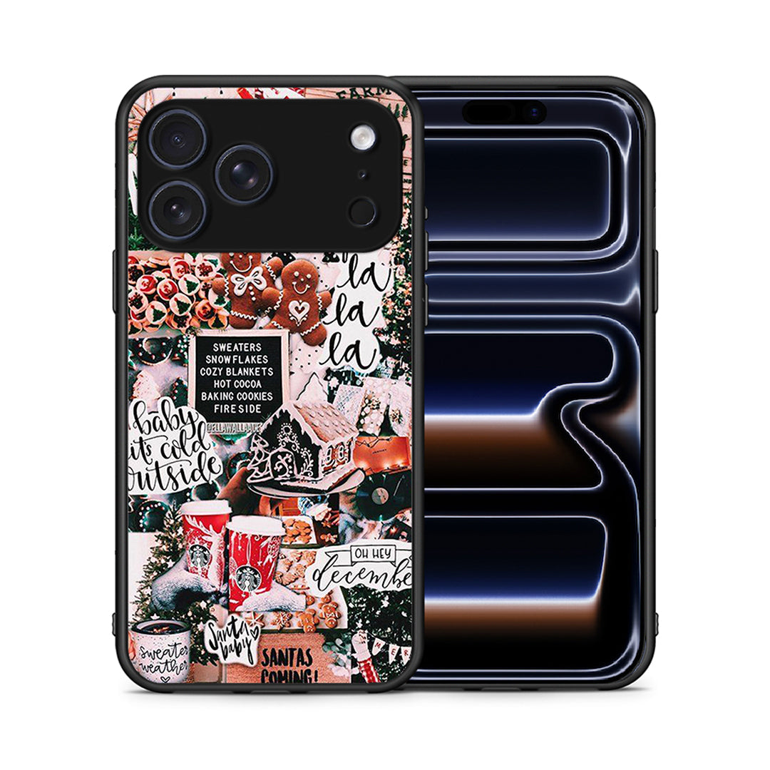 Θήκη iPhone 17 Pro Xmas Habbits από τη Smartfits με σχέδιο στο πίσω μέρος και μαύρο περίβλημα | iPhone 17 Pro Xmas Habbits case with colorful back and black bezels