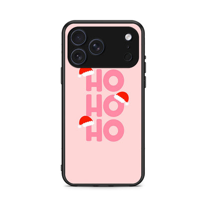 iPhone 17 Pro Xmas Ho Ho Ho θήκη από τη Smartfits με σχέδιο στο πίσω μέρος και μαύρο περίβλημα | Smartphone case with colorful back and black bezels by Smartfits