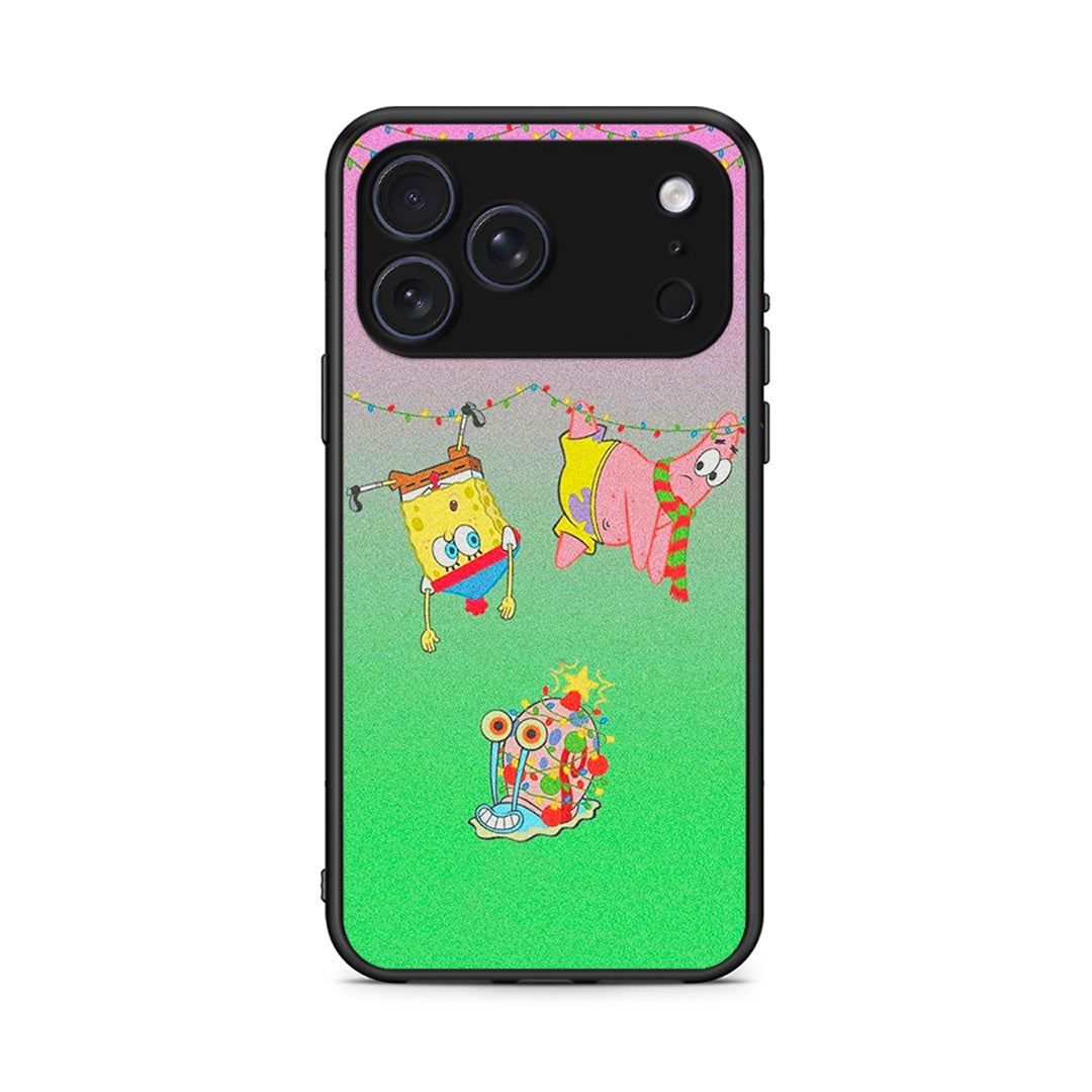 iPhone 17 Pro Xmas Lights θήκη από τη Smartfits με σχέδιο στο πίσω μέρος και μαύρο περίβλημα | Smartphone case with colorful back and black bezels by Smartfits