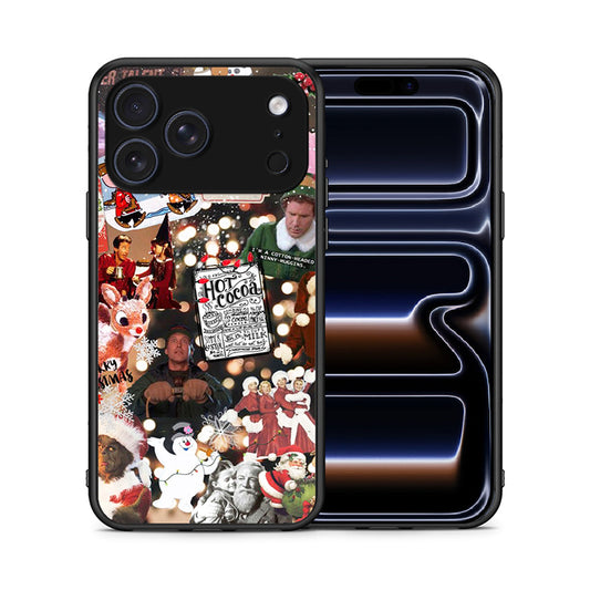 Θήκη iPhone 17 Pro Xmas Movies από τη Smartfits με σχέδιο στο πίσω μέρος και μαύρο περίβλημα | iPhone 17 Pro Xmas Movies case with colorful back and black bezels