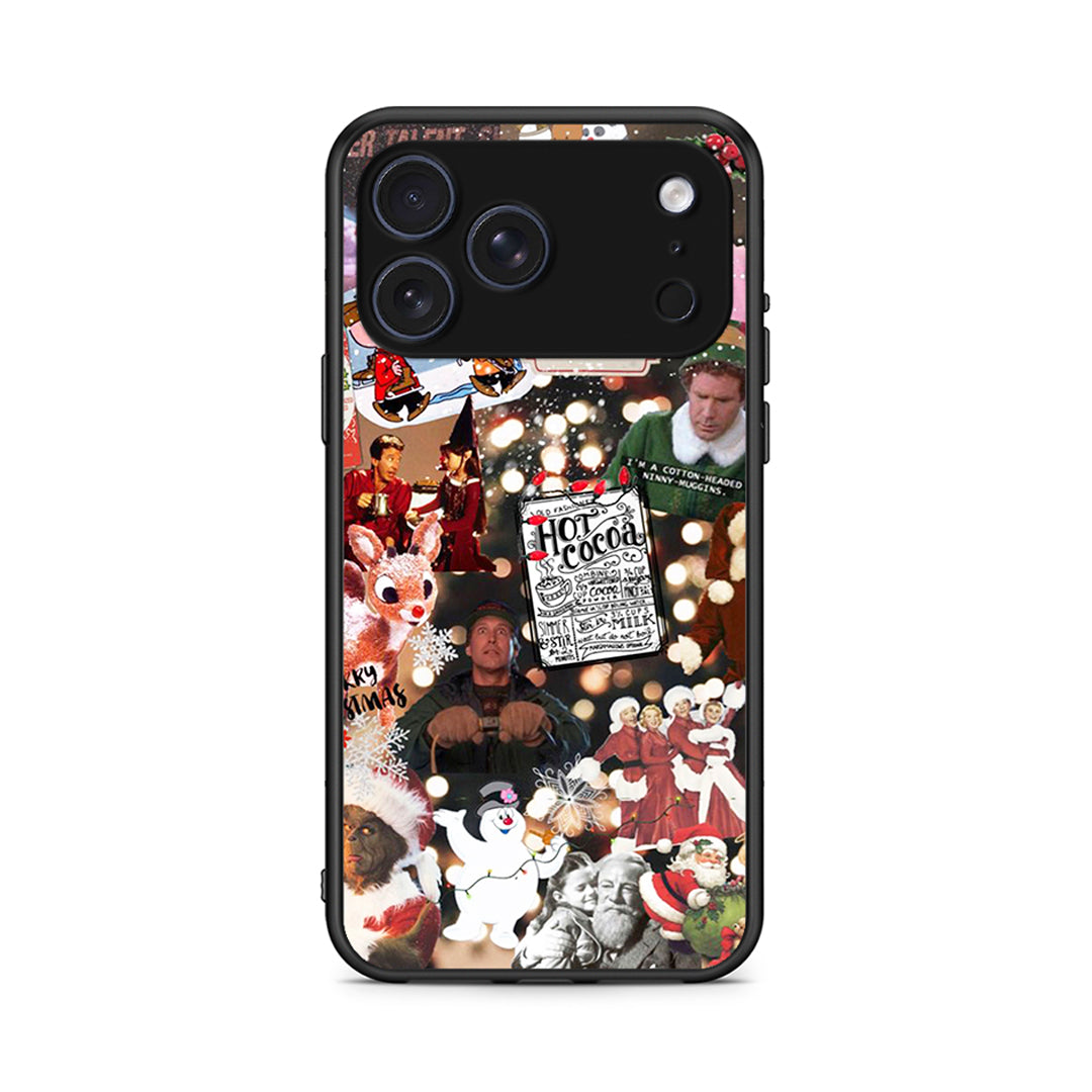iPhone 17 Pro Xmas Movies θήκη από τη Smartfits με σχέδιο στο πίσω μέρος και μαύρο περίβλημα | Smartphone case with colorful back and black bezels by Smartfits