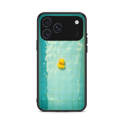 iPhone 17 Pro Yellow Duck θήκη από τη Smartfits με σχέδιο στο πίσω μέρος και μαύρο περίβλημα | Smartphone case with colorful back and black bezels by Smartfits