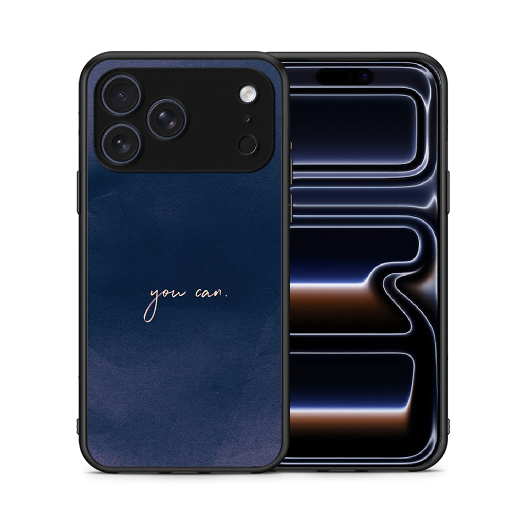 Θήκη iPhone 17 Pro You Can από τη Smartfits με σχέδιο στο πίσω μέρος και μαύρο περίβλημα | iPhone 17 Pro You Can case with colorful back and black bezels