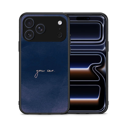 Θήκη iPhone 17 Pro You Can από τη Smartfits με σχέδιο στο πίσω μέρος και μαύρο περίβλημα | iPhone 17 Pro You Can case with colorful back and black bezels