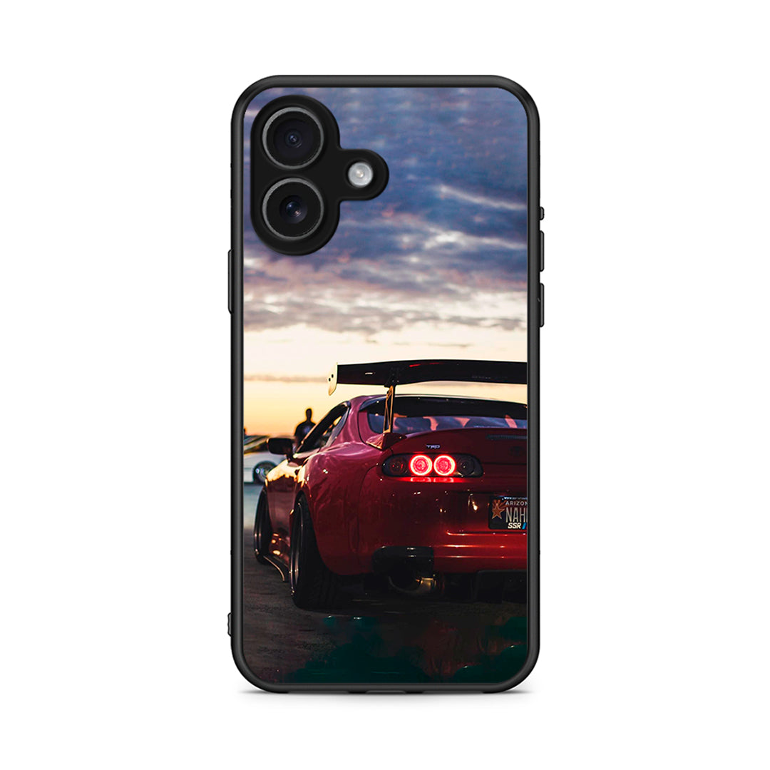 iPhone 17 Racing Supra θήκη από τη Smartfits με σχέδιο στο πίσω μέρος και μαύρο περίβλημα | Smartphone case with colorful back and black bezels by Smartfits