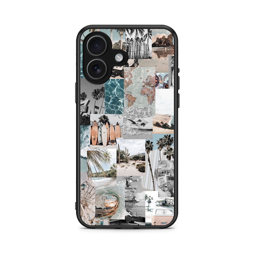 iPhone 17 Retro Beach Life Θήκη από τη Smartfits με σχέδιο στο πίσω μέρος και μαύρο περίβλημα | Smartphone case with colorful back and black bezels by Smartfits