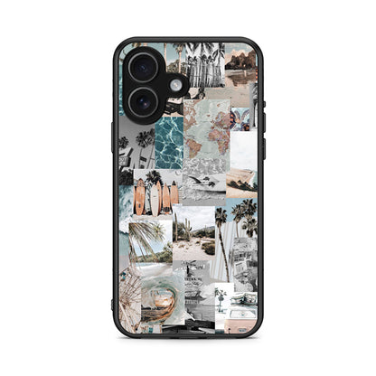 iPhone 17 Retro Beach Life Θήκη από τη Smartfits με σχέδιο στο πίσω μέρος και μαύρο περίβλημα | Smartphone case with colorful back and black bezels by Smartfits