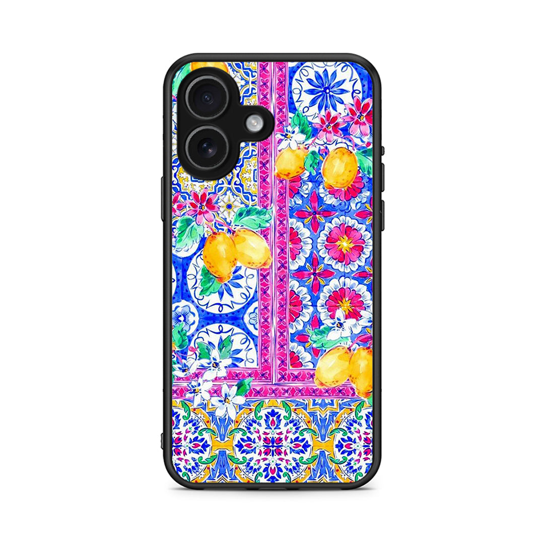 iPhone 17 Retro Spring θήκη από τη Smartfits με σχέδιο στο πίσω μέρος και μαύρο περίβλημα | Smartphone case with colorful back and black bezels by Smartfits
