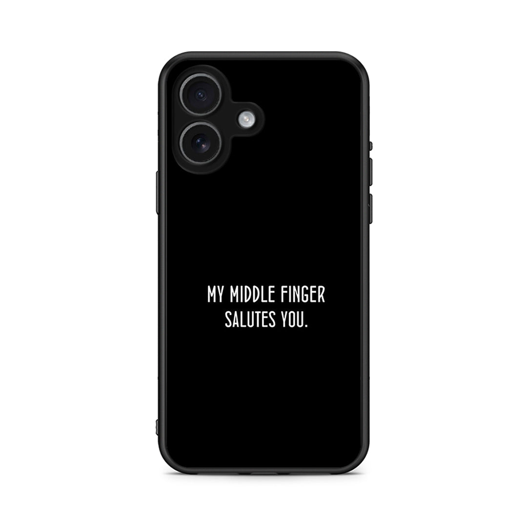 iPhone 17 Salute θήκη από τη Smartfits με σχέδιο στο πίσω μέρος και μαύρο περίβλημα | Smartphone case with colorful back and black bezels by Smartfits