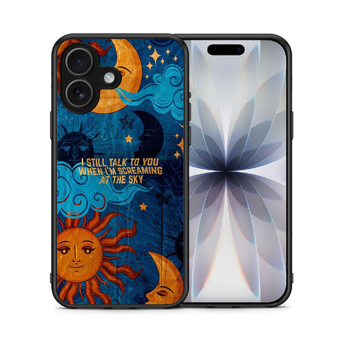 Θήκη iPhone 17 Screaming Sky από τη Smartfits με σχέδιο στο πίσω μέρος και μαύρο περίβλημα | iPhone 17 Screaming Sky case with colorful back and black bezels