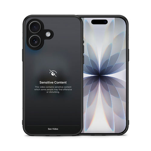 Θήκη iPhone 17 Sensitive Content από τη Smartfits με σχέδιο στο πίσω μέρος και μαύρο περίβλημα | iPhone 17 Sensitive Content case with colorful back and black bezels