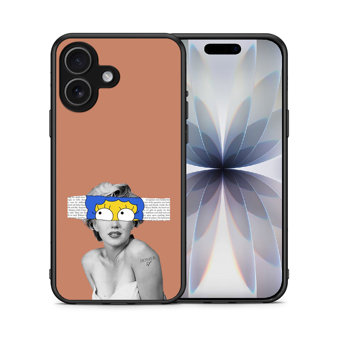 Θήκη iPhone 17 Sim Merilyn από τη Smartfits με σχέδιο στο πίσω μέρος και μαύρο περίβλημα | iPhone 17 Sim Merilyn case with colorful back and black bezels