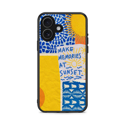 iPhone 17 Sunset Memories Θήκη από τη Smartfits με σχέδιο στο πίσω μέρος και μαύρο περίβλημα | Smartphone case with colorful back and black bezels by Smartfits