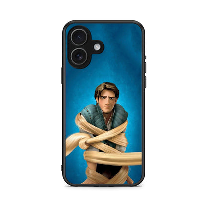 iPhone 17 Tangled 1 Θήκη Αγίου Βαλεντίνου από τη Smartfits με σχέδιο στο πίσω μέρος και μαύρο περίβλημα | Smartphone case with colorful back and black bezels by Smartfits