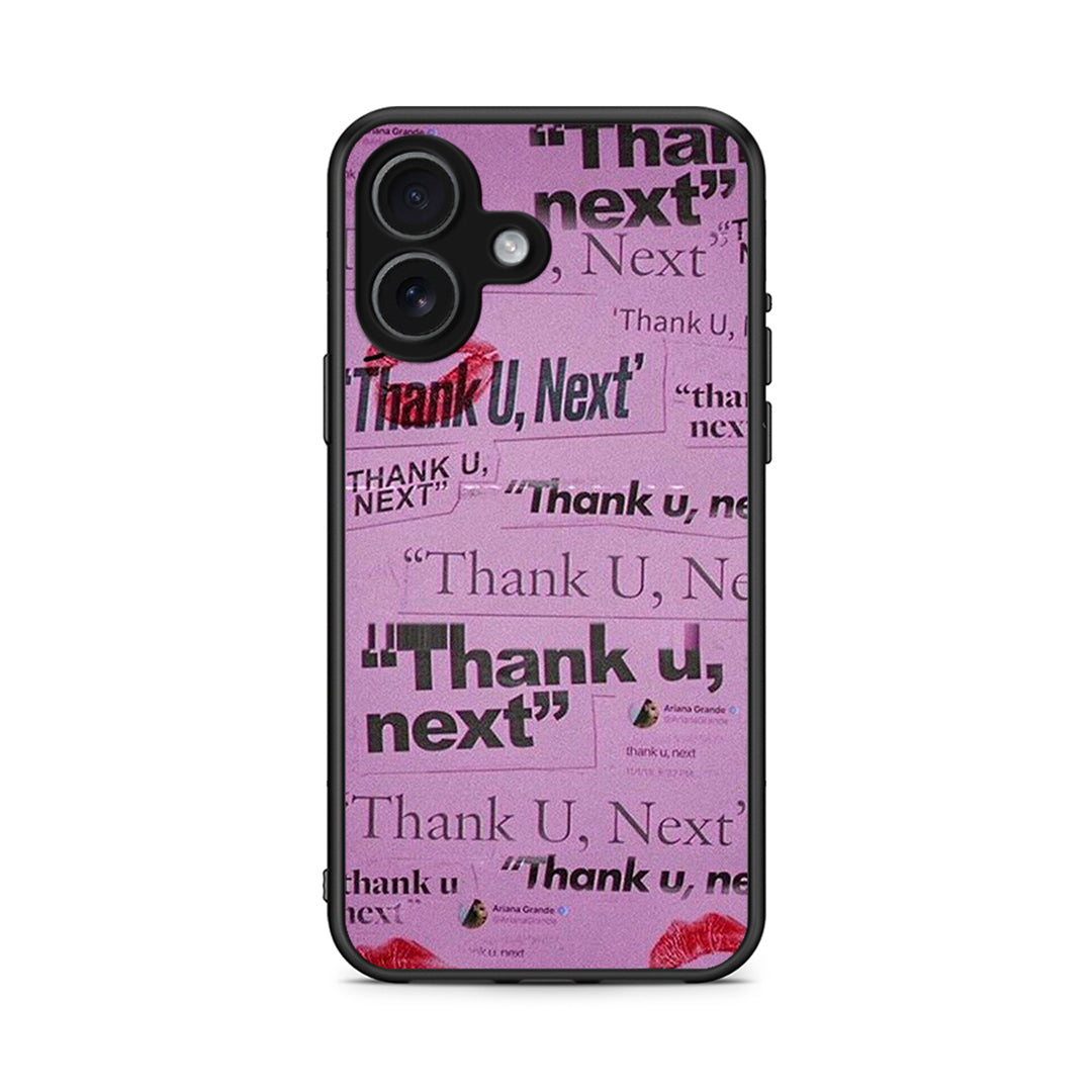 iPhone 17 Thank You Next Θήκη Αγίου Βαλεντίνου από τη Smartfits με σχέδιο στο πίσω μέρος και μαύρο περίβλημα | Smartphone case with colorful back and black bezels by Smartfits