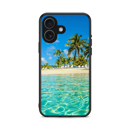 iPhone 17 Tropical Vibes Θήκη από τη Smartfits με σχέδιο στο πίσω μέρος και μαύρο περίβλημα | Smartphone case with colorful back and black bezels by Smartfits