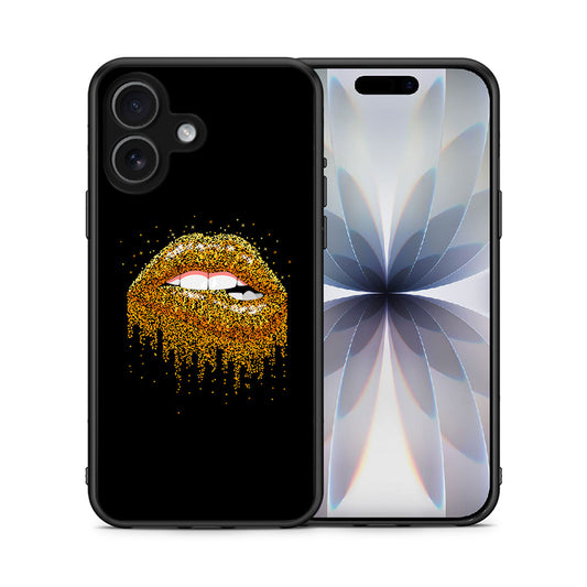 Θήκη iPhone 17 Golden Valentine από τη Smartfits με σχέδιο στο πίσω μέρος και μαύρο περίβλημα | iPhone 17 Golden Valentine case with colorful back and black bezels