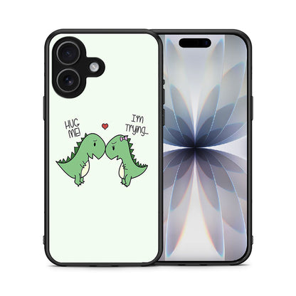 Θήκη iPhone 17 Rex Valentine από τη Smartfits με σχέδιο στο πίσω μέρος και μαύρο περίβλημα | iPhone 17 Rex Valentine case with colorful back and black bezels