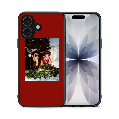 Θήκη iPhone 17 Waiting For Xmas από τη Smartfits με σχέδιο στο πίσω μέρος και μαύρο περίβλημα | iPhone 17 Waiting For Xmas case with colorful back and black bezels