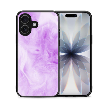 Θήκη iPhone 17 Lavender Watercolor από τη Smartfits με σχέδιο στο πίσω μέρος και μαύρο περίβλημα | iPhone 17 Lavender Watercolor case with colorful back and black bezels