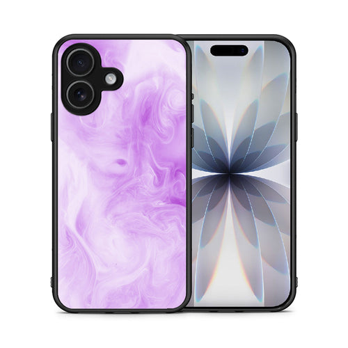 Θήκη iPhone 17 Lavender Watercolor από τη Smartfits με σχέδιο στο πίσω μέρος και μαύρο περίβλημα | iPhone 17 Lavender Watercolor case with colorful back and black bezels