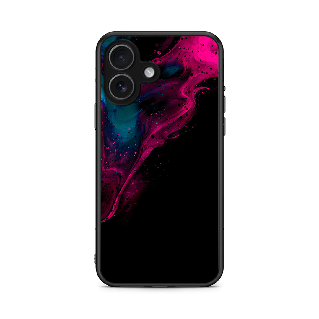 4 - iPhone 17 Pink Black Watercolor case, cover, bumper