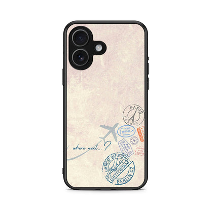 iPhone 17 Where Next Θήκη από τη Smartfits με σχέδιο στο πίσω μέρος και μαύρο περίβλημα | Smartphone case with colorful back and black bezels by Smartfits