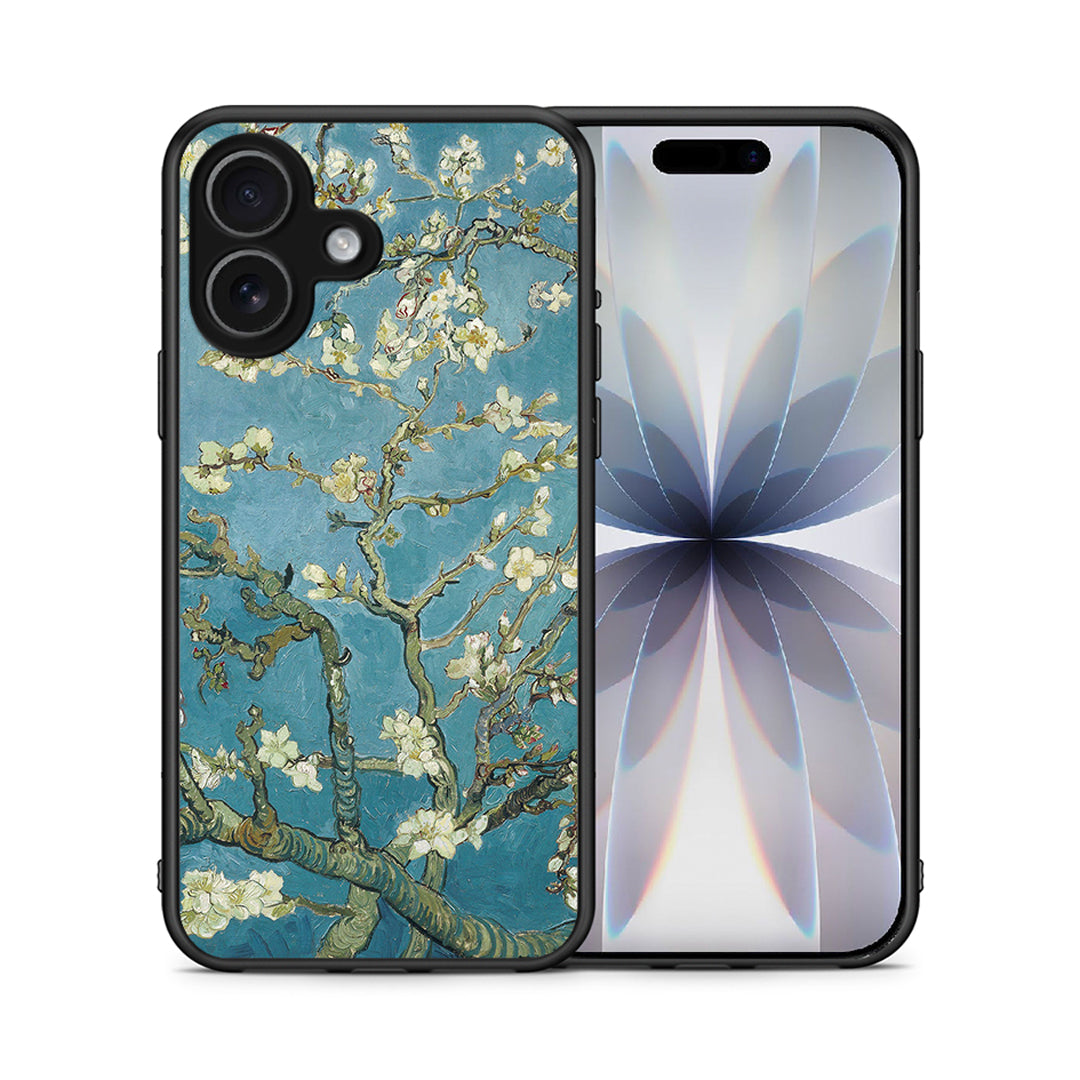 Θήκη iPhone 17 White Blossoms από τη Smartfits με σχέδιο στο πίσω μέρος και μαύρο περίβλημα | iPhone 17 White Blossoms case with colorful back and black bezels