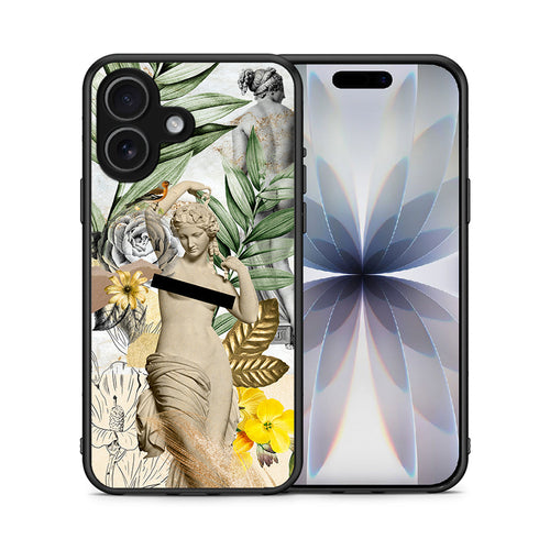 Θήκη iPhone 17 Woman Statue από τη Smartfits με σχέδιο στο πίσω μέρος και μαύρο περίβλημα | iPhone 17 Woman Statue case with colorful back and black bezels