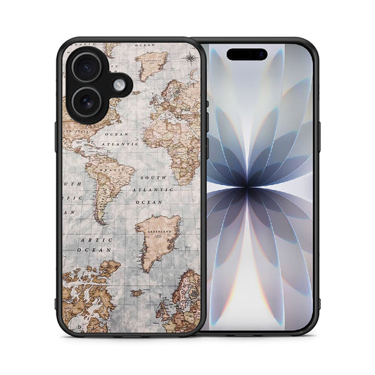 World Map - iPhone 17 θήκη