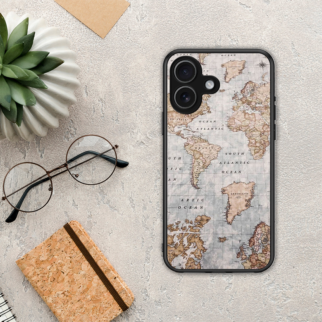 World Map - iPhone 17 θήκη