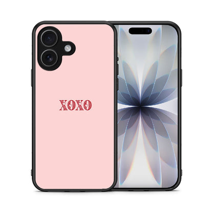 Θήκη iPhone 17 XOXO Love από τη Smartfits με σχέδιο στο πίσω μέρος και μαύρο περίβλημα | iPhone 17 XOXO Love case with colorful back and black bezels
