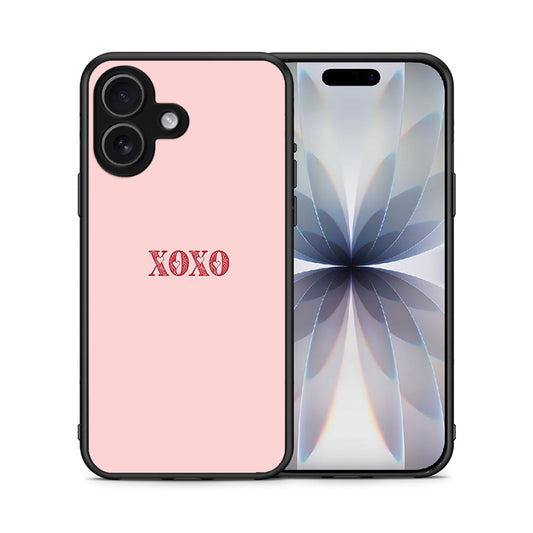Θήκη iPhone 17 XOXO Love από τη Smartfits με σχέδιο στο πίσω μέρος και μαύρο περίβλημα | iPhone 17 XOXO Love case with colorful back and black bezels