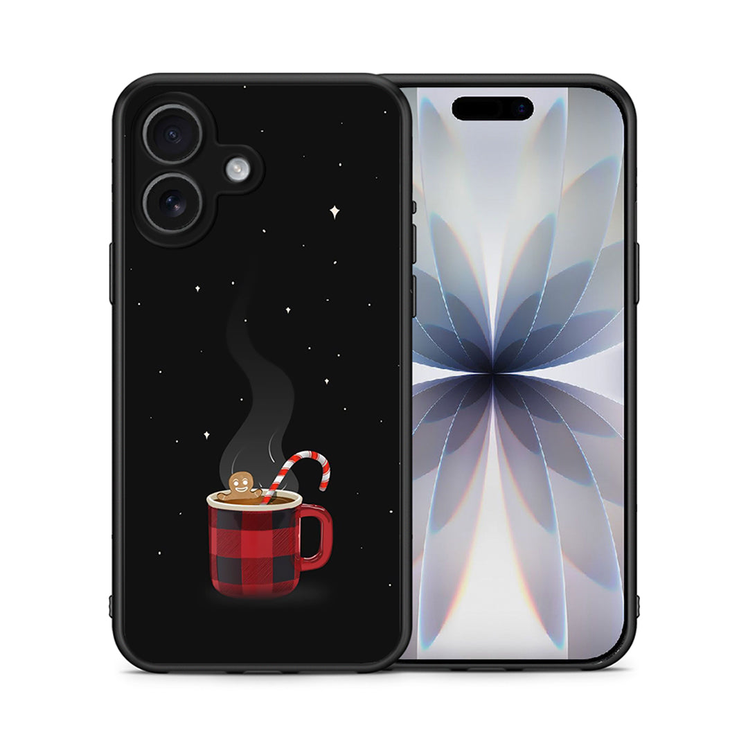Θήκη iPhone 17 Xmas Bathing από τη Smartfits με σχέδιο στο πίσω μέρος και μαύρο περίβλημα | iPhone 17 Xmas Bathing case with colorful back and black bezels
