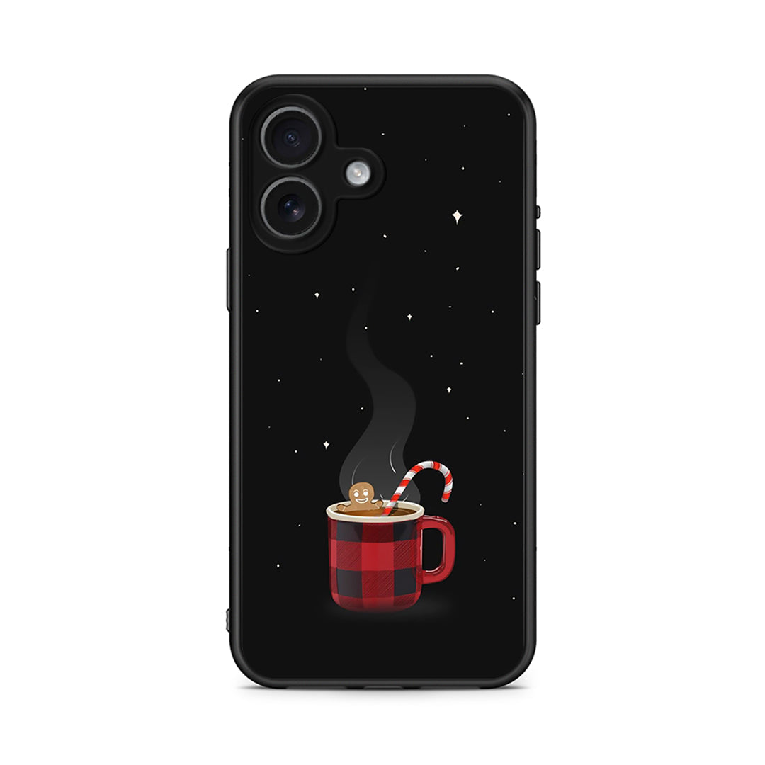 iPhone 17 Xmas Bathing θήκη από τη Smartfits με σχέδιο στο πίσω μέρος και μαύρο περίβλημα | Smartphone case with colorful back and black bezels by Smartfits