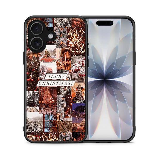 Θήκη iPhone 17 Xmas Collage από τη Smartfits με σχέδιο στο πίσω μέρος και μαύρο περίβλημα | iPhone 17 Xmas Collage case with colorful back and black bezels