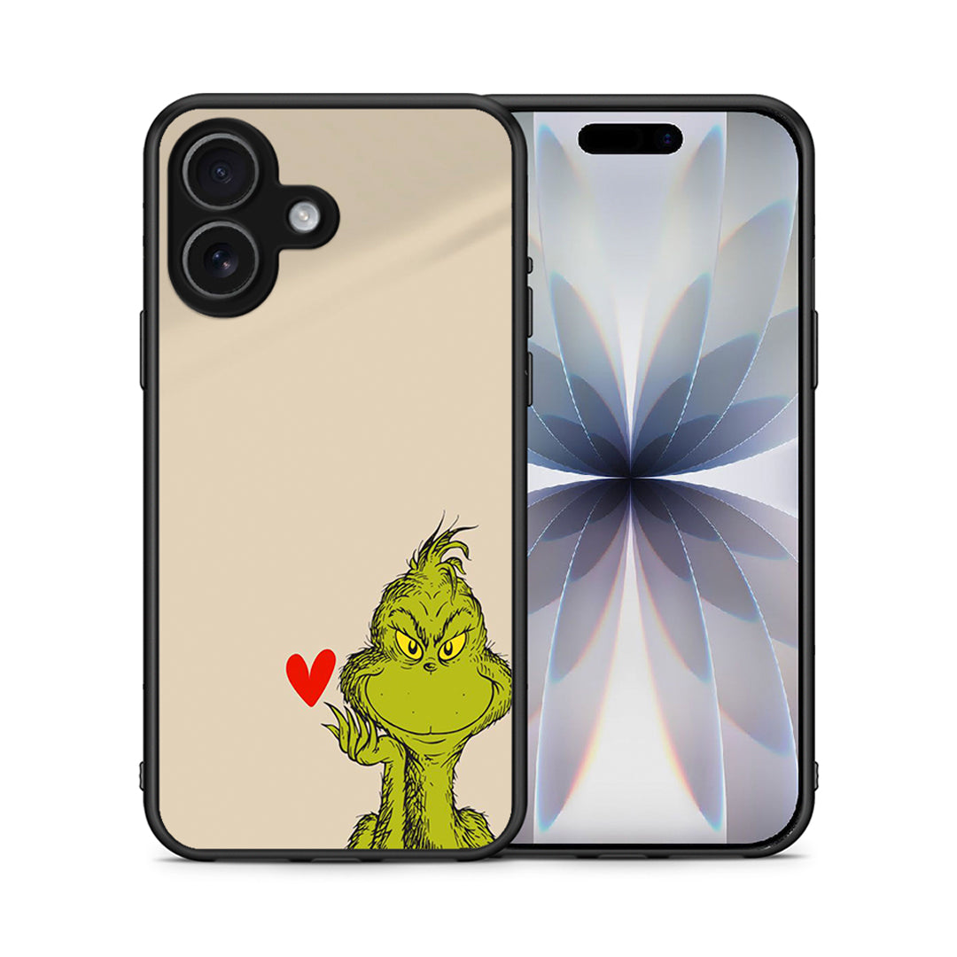 Θήκη iPhone 17 Xmas Grinch από τη Smartfits με σχέδιο στο πίσω μέρος και μαύρο περίβλημα | iPhone 17 Xmas Grinch case with colorful back and black bezels