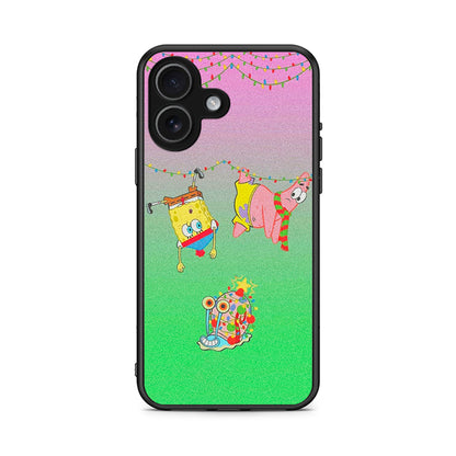 iPhone 17 Xmas Lights θήκη από τη Smartfits με σχέδιο στο πίσω μέρος και μαύρο περίβλημα | Smartphone case with colorful back and black bezels by Smartfits