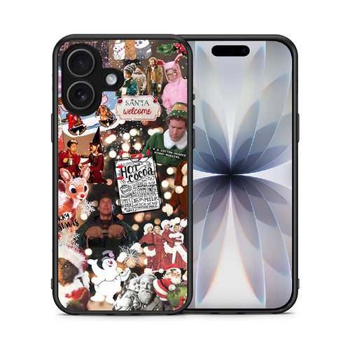 Θήκη iPhone 17 Xmas Movies από τη Smartfits με σχέδιο στο πίσω μέρος και μαύρο περίβλημα | iPhone 17 Xmas Movies case with colorful back and black bezels