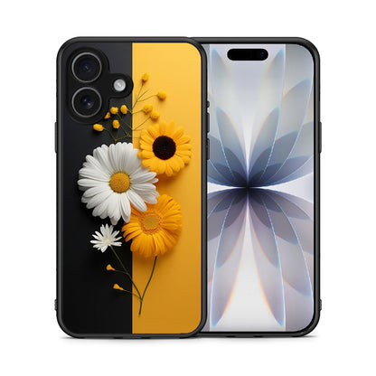 Θήκη iPhone 17 Yellow Daisies από τη Smartfits με σχέδιο στο πίσω μέρος και μαύρο περίβλημα | iPhone 17 Yellow Daisies case with colorful back and black bezels