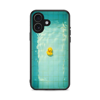 iPhone 17 Yellow Duck θήκη από τη Smartfits με σχέδιο στο πίσω μέρος και μαύρο περίβλημα | Smartphone case with colorful back and black bezels by Smartfits