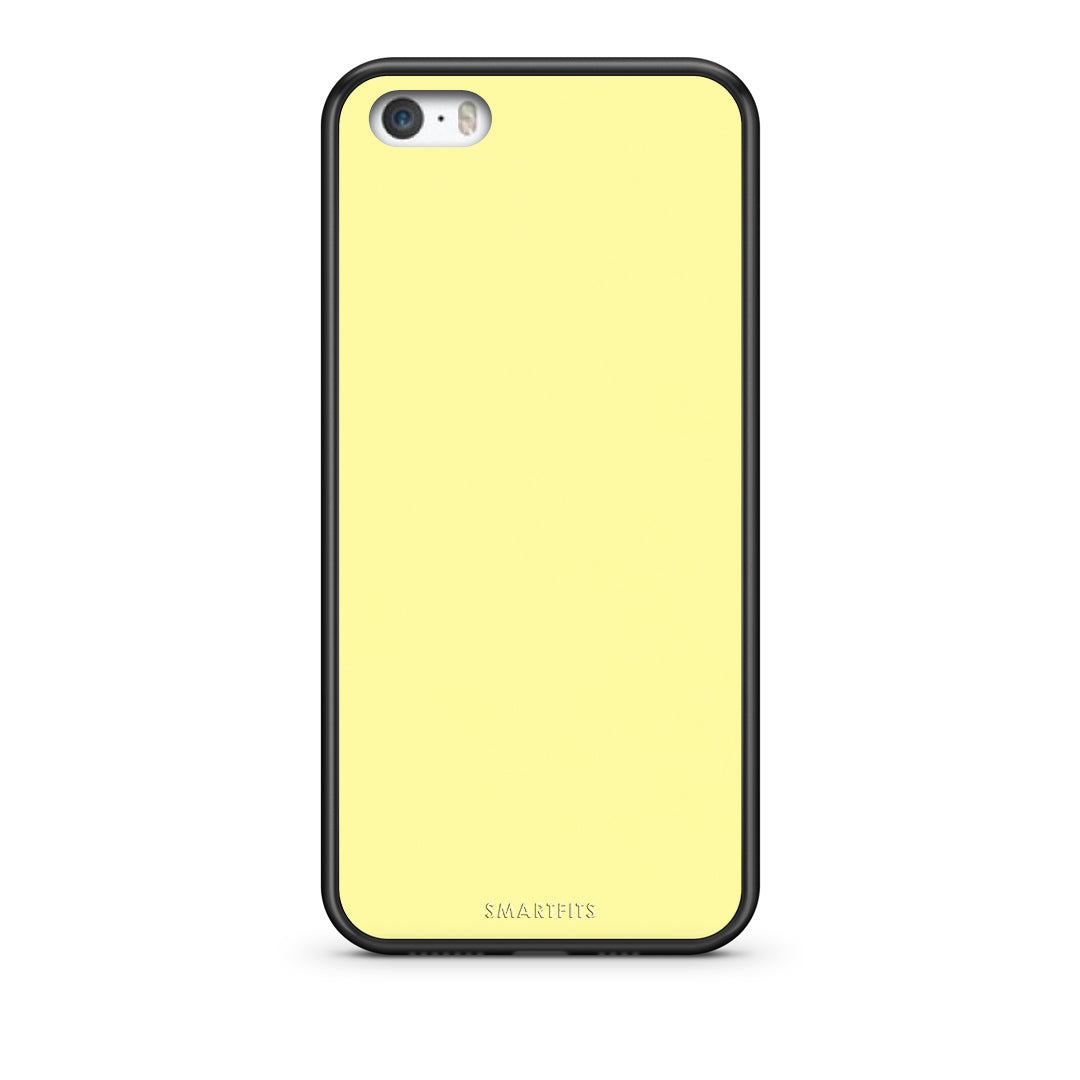 Θήκη iPhone 5 / 5s / SE Butter Yellow από τη Smartfits με σχέδιο στο πίσω μέρος και μαύρο περίβλημα | iPhone 5 / 5s / SE Butter Yellow case with colorful back and black bezels