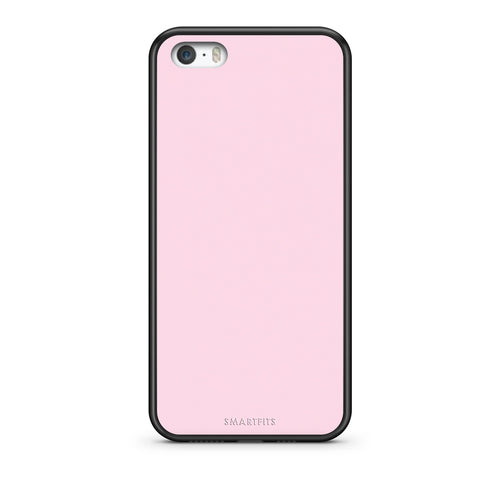 Θήκη iPhone 5 / 5s / SE Pale Pink από τη Smartfits με σχέδιο στο πίσω μέρος και μαύρο περίβλημα | iPhone 5 / 5s / SE Pale Pink case with colorful back and black bezels