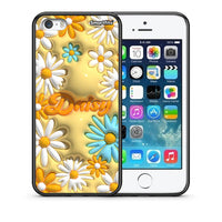 Thumbnail for Θήκη iPhone 5/5s/SE Bubble Daisies από τη Smartfits με σχέδιο στο πίσω μέρος και μαύρο περίβλημα | iPhone 5/5s/SE Bubble Daisies case with colorful back and black bezels