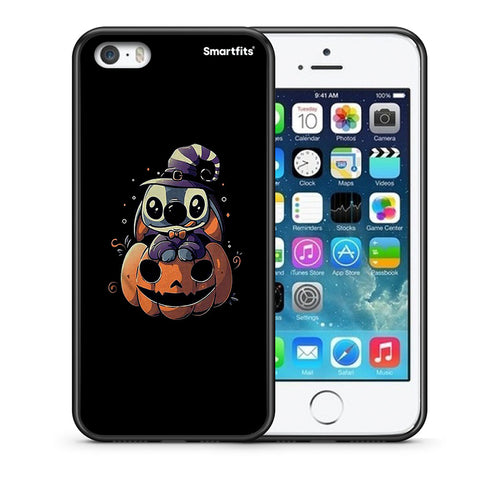 Θήκη iPhone 5/5s/SE Halloween Stitch από τη Smartfits με σχέδιο στο πίσω μέρος και μαύρο περίβλημα | iPhone 5/5s/SE Halloween Stitch case with colorful back and black bezels