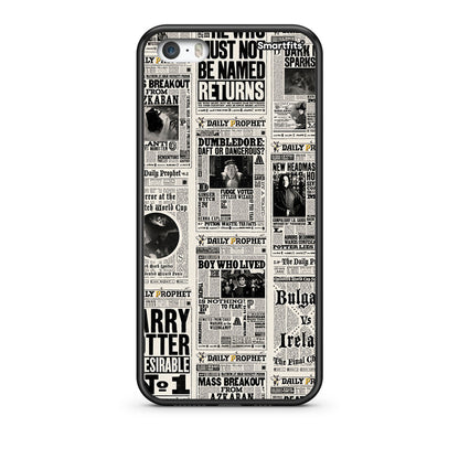 iPhone 5/5s/SE Harry Paper θήκη από τη Smartfits με σχέδιο στο πίσω μέρος και μαύρο περίβλημα | Smartphone case with colorful back and black bezels by Smartfits