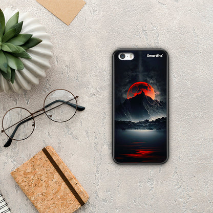 Red Full Moon - iPhone 5 / 5s / SE θήκη